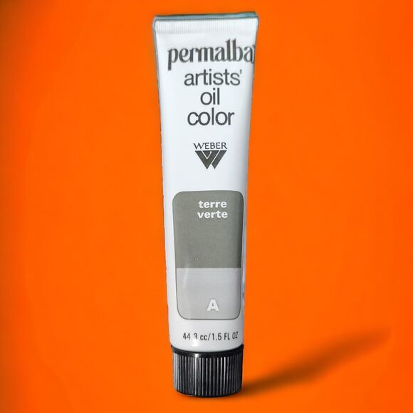 VTG Unused Weber Permalba Oil Paint Silver Asphaltum Raw Umber Black Terra Verte - Picture 5 of 14